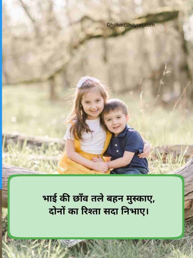 Bhai Behan 2 Line Shayari