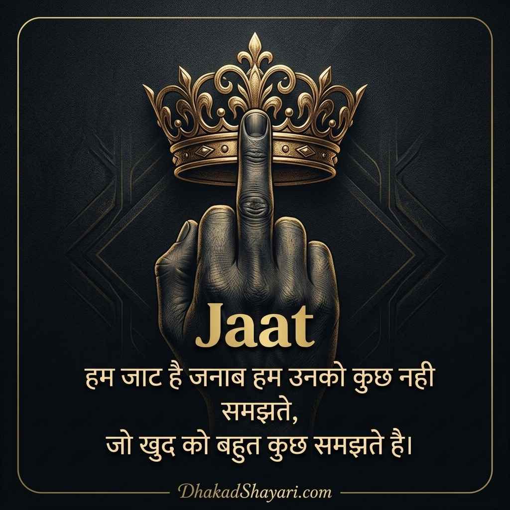 Jaat Shayari Attitude Boy